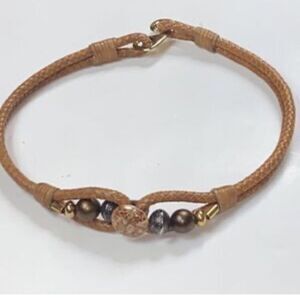 Vintage Braided Leather Belt for women